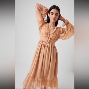 French Connection Alita pleated mini dress